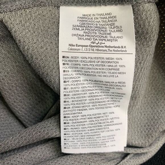 Nike Manchester United Gray Medium Dri Fit Training Jersey T Shirt (q1) - Picture 10 of 11